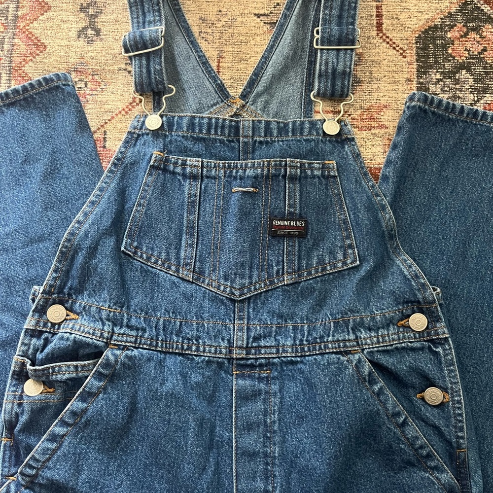 Denim Overalls with Adjustable Straps